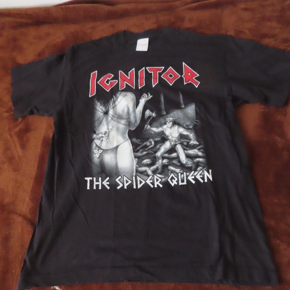 vintage ignitor spider queen album band tee tshirt 2k9 Small - Picture 1 of 6